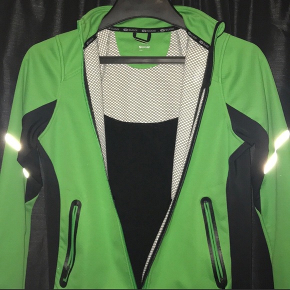 SUGOI Sweaters - NEW SUGOI Reflective Green Bike Jacket